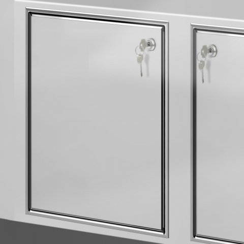 Cerradura para puertas y cajones inox de hostelería