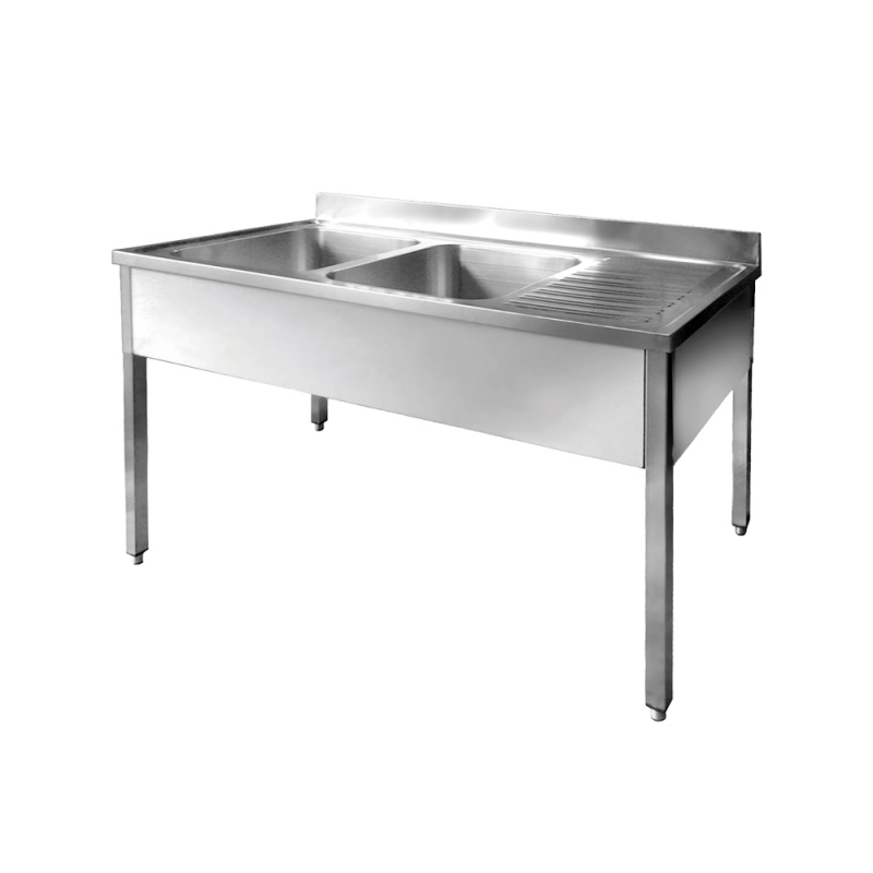 Mueble Fregadero INOX Industrial de 2 senos