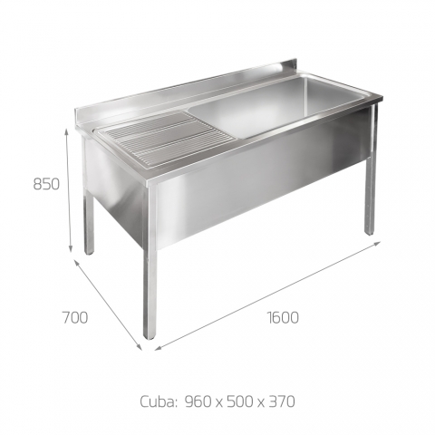 Fregadero Cocina Profesional INOX