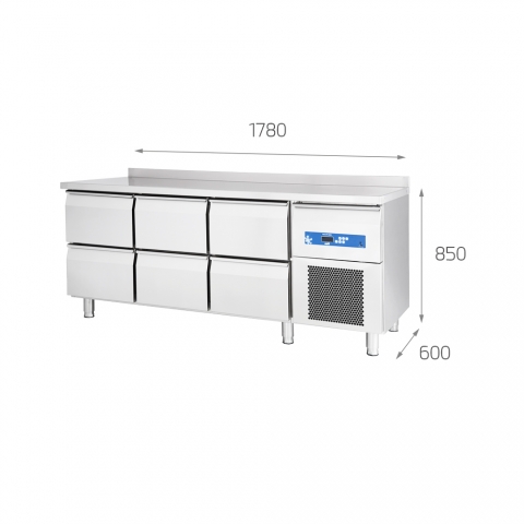 Medidas Mesa Frigorífica Hostelería para Cocina