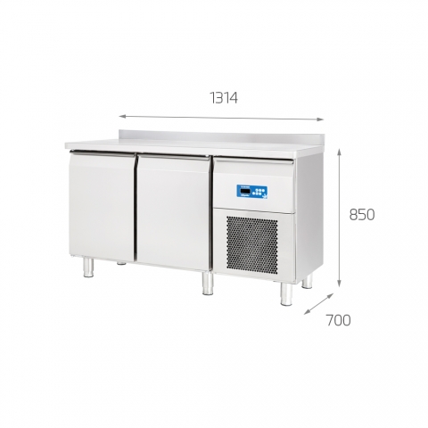 Medidas Mesa para Congelados Acero Inoxidable