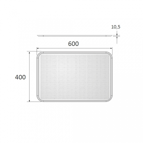 Medidas Bandeja Perforada de Aluminio para Horno