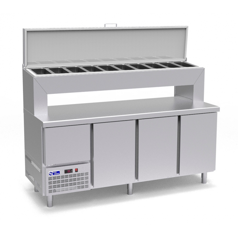 Mesa refrigerada OZ TGL-1850 Gastronorm 1/1